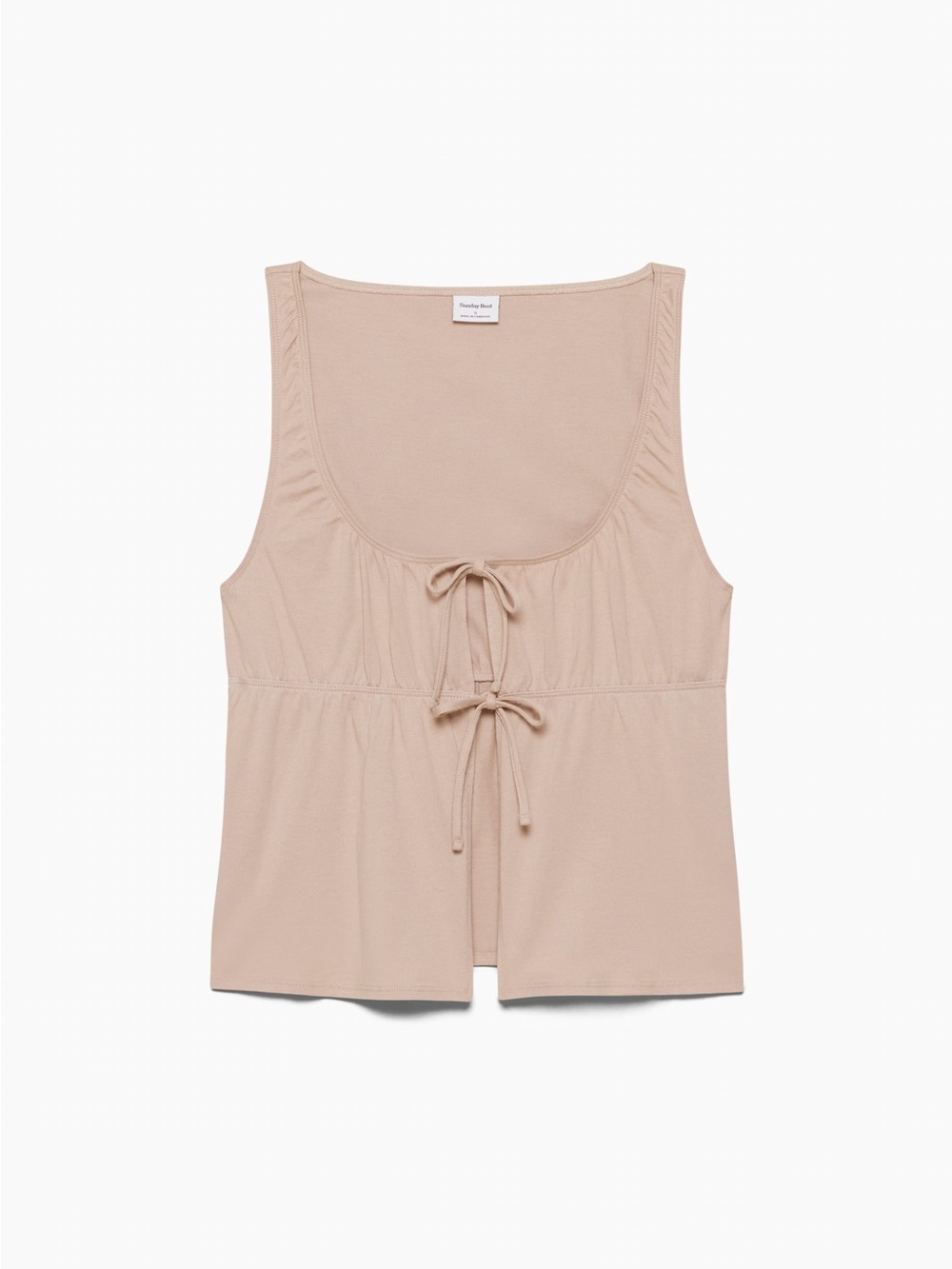 Aritzia Sunday Best Cannoli Tie Front Top